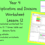 12 Multiplication And Division 7 Times Table And Division Facts