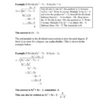 21 Dividing Polynomials Using Synthetic Division Worksheet Answer Key