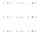 6 Dividing Decimals 5th Grade Math Worksheets In 2020 Word Problem