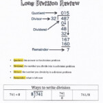 Arrowhead Middle School 7th Grade Math Long Division Review