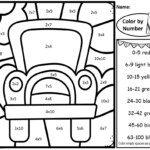 BACK TO SCHOOL COLOR BY NUMBER MULTIPLICATION AND DIVISION FACTS