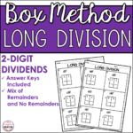 Box Method Division Worksheets Free Download Goodimg co