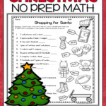 Christmas Division Worksheets 4Th Grade 4th Grade Math Worksheets