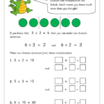 Division As The Inverse Of Multiplication Division Maths Worksheets For Year 2 age 6 7 By