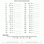 Division Facts Worksheets