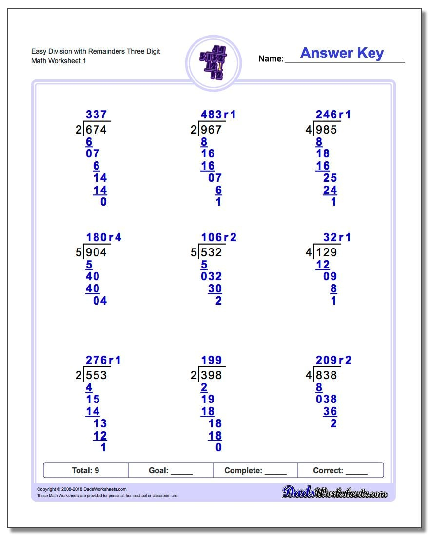 Division With Remainders