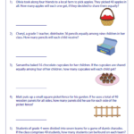 Division Word Problems Worksheets