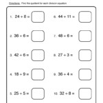 Division Worksheet 2