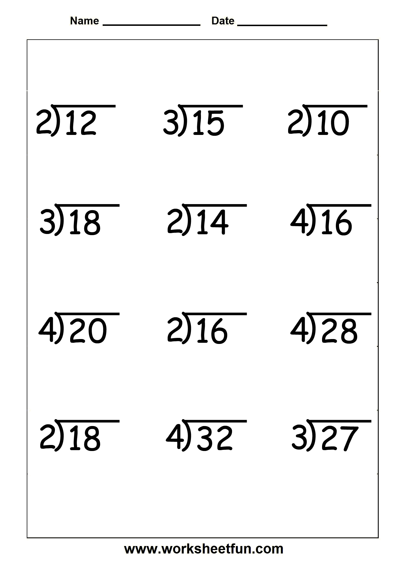 Division Worksheets 9 Worksheets FREE Printable Worksheets