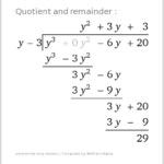 Formatting Results Of A Polynomial Long Division Mathematica Stack