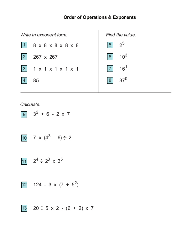 FREE 8 Sample Multiplication And Division Worksheet Templates In PDF