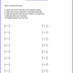 Free Dividing Fraction Worksheet Printable Pdf Worksheets