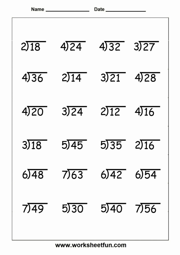 Free Printable Long Division Worksheets 5Th Grade Free Printable