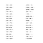 Free Printable Worksheet Dividing Large Numbers Ending In Zero