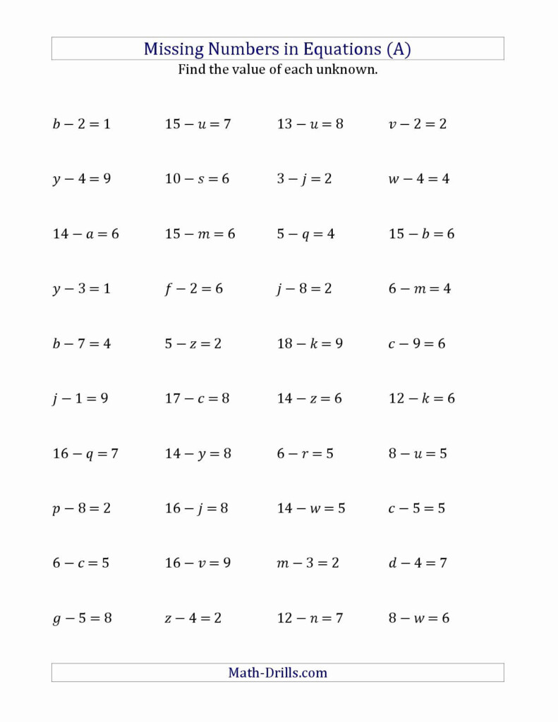 Grade 5 Multiplication Worksheets Solving Multiplication And Division 