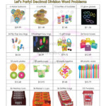 Let s Party Decimal Division Word Problems Worksheet Decimal Word Problems Word Problem