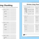 LKS2 Division Using Chunking Differentiated Worksheets