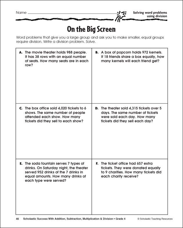 Math Word Problems Division With Remainders Word Problem Worksheets Word Problems Decimal 