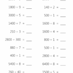 Mental Division Worksheet 1 KidsPressMagazine