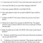 Money Division Word Problems Worksheet