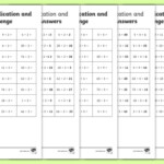 Multiplication Times Table Worksheets 2 5 And 10