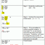 Multiplying And Dividing Numbers Written In Scientific Notation