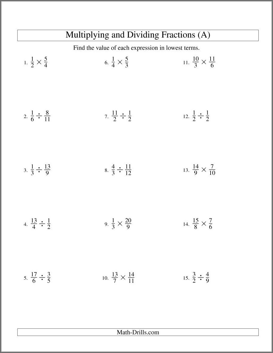 Multiplying And Dividing Rational Numbers Worksheet Answers Worksheet 