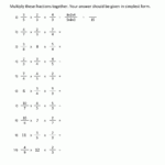 Multiplying Fractions