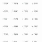 Partial Quotients Division Worksheet