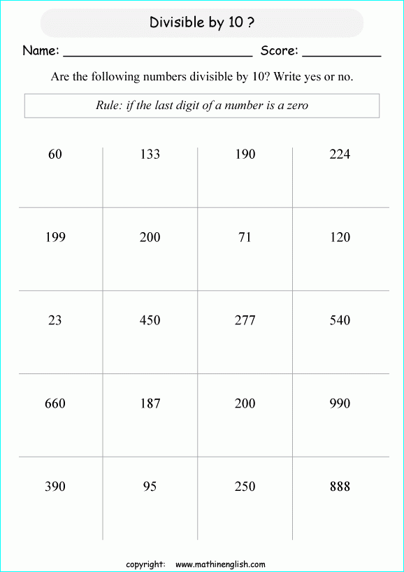 Printable Primary Math Worksheet For Math Grades 1 To 6 Based On The 