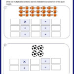 Relating Multiplication And Division Sentences Math Worksheets