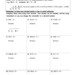 Short Division Sums Decimal Numbers TMK Education