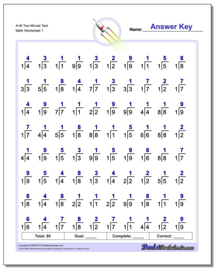 Worksheet Mad Minute Division Grass Fedjp Worksheet Study Site