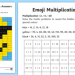 2 5 And 10 Multiplication Mosaic Worksheet Worksheet