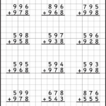 3 Digit Addition With Regrouping Carrying 6 Worksheets FREE