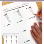 3 Digit By 1 Digit Long Division Worksheets For Morning Work Math