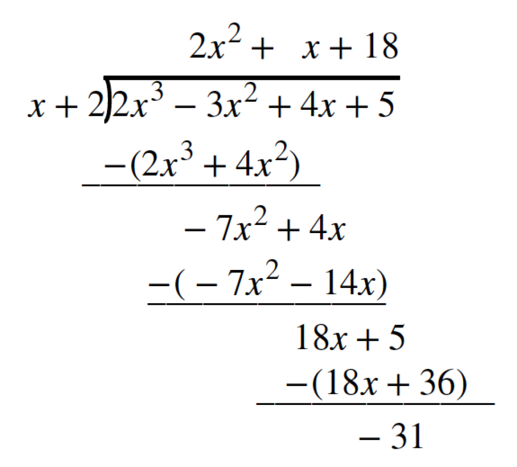 35 Dividing Polynomials Long And Synthetic Division Worksheet Answers 