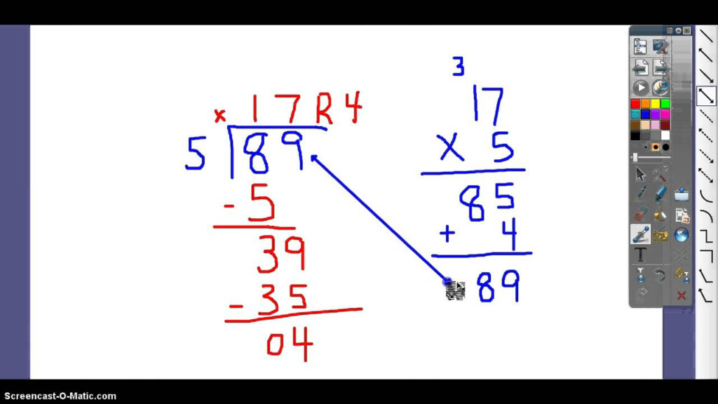 4th Grade Long Division YouTube