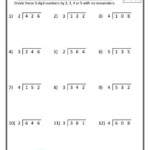 4th Grade Math Worksheets Division 3 Digits By 1 Digit 1 Math