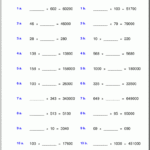 5th Grade Division And Multiplication Worksheets Times Tables Worksheets