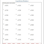 5th Grade Math Division Worksheets 4 X2 Long Division EduMonitor