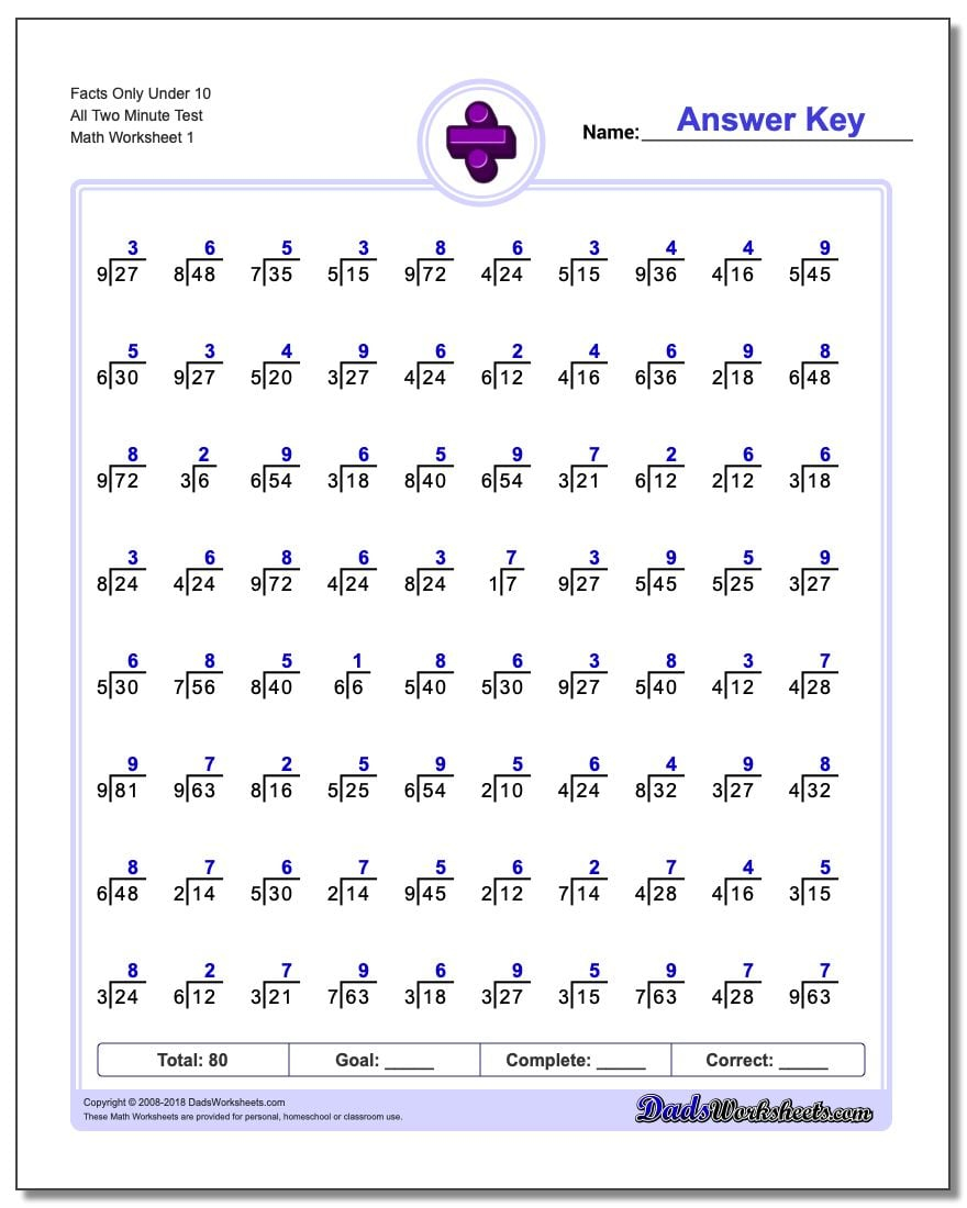 676 Division Worksheets For You To Print Right Now