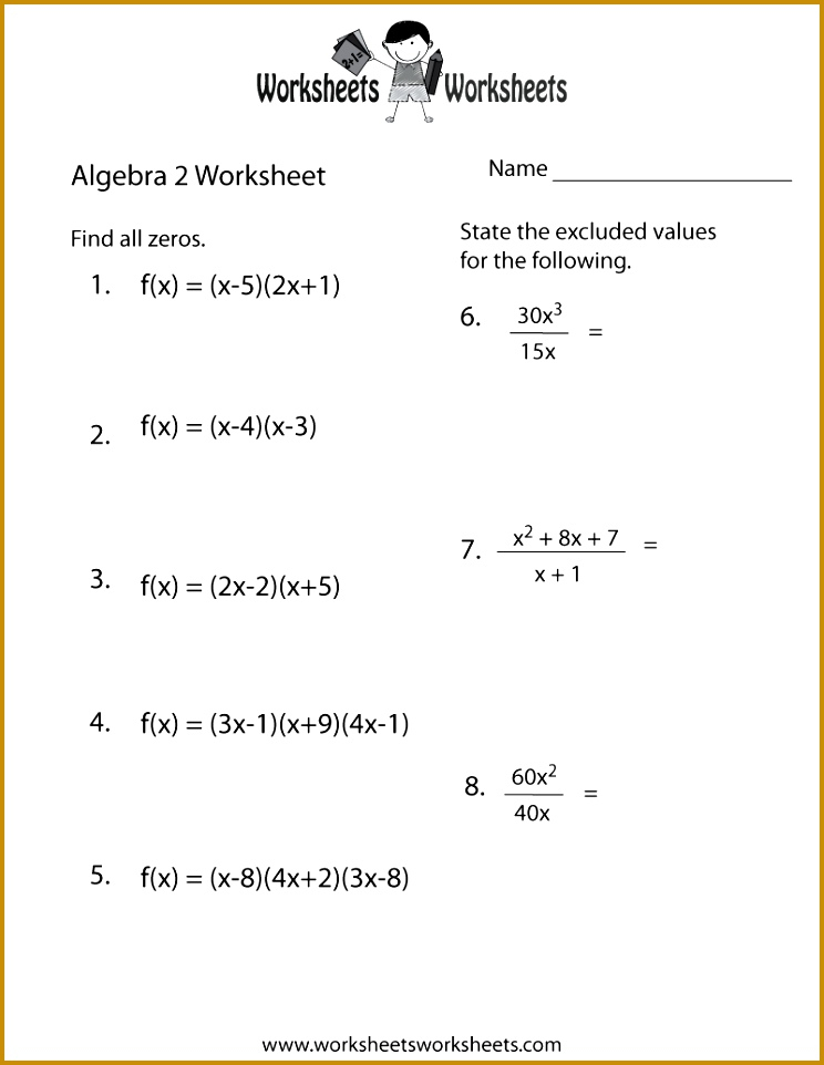 7 Synthetic Division Worksheet FabTemplatez