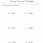 8th Grade Long Division Printable Worksheet