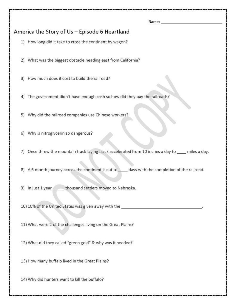 America The Story Of Us Episode 2 Revolution Worksheet Answer Key 