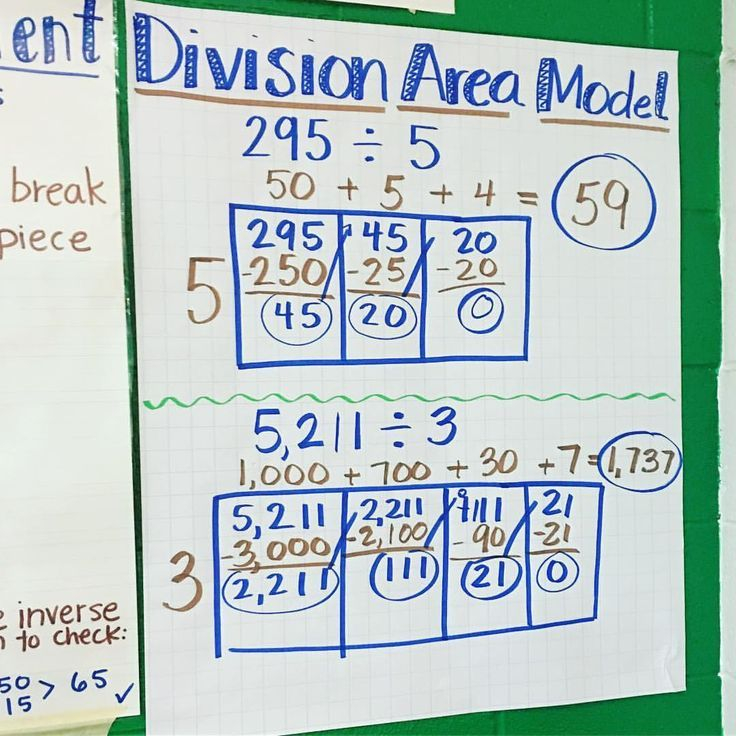 Area Model Division Worksheet Preschool Worksheets