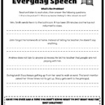 Check Out The Worksheet I Just Made Using Everyday Speech s Worksheet