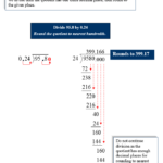 Dividing Decimals And Rounding Quotients