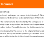 Dividing Decimals GCSE Maths Steps Examples Worksheet