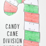 DIVISION Candy Cane Math Worksheet Alternative Christmas Activities